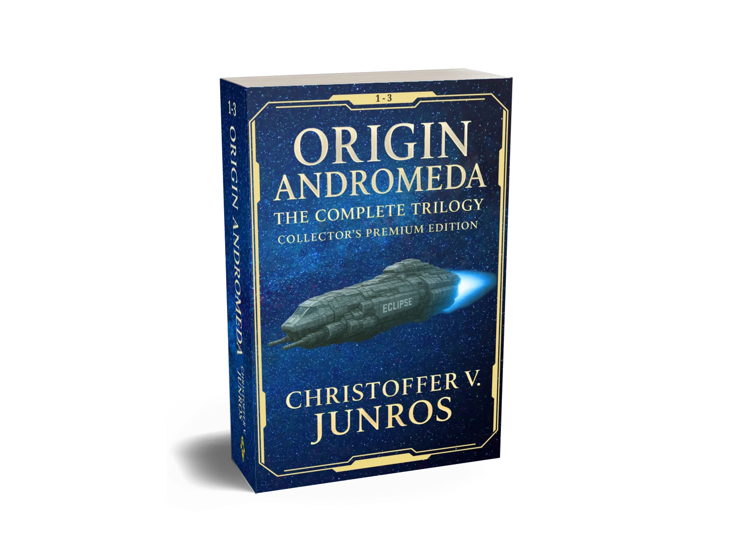Origin Andromeda complete trilogy 3D book cover